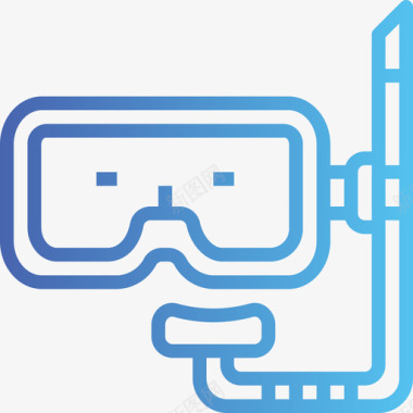 钓鱼图标潜水面罩钓鱼21梯度图标图标