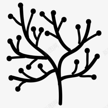 自然植物树枝自然图标图标