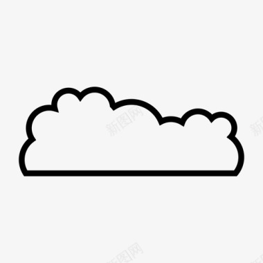 云线云气泡服务器图标图标