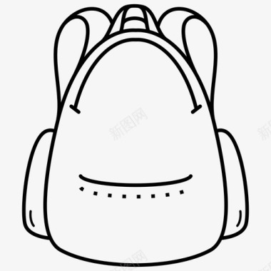 背包客书包背包客行李图标图标
