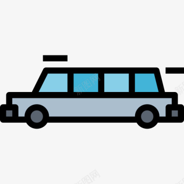 ford轿车豪华轿车交通108线性颜色图标图标