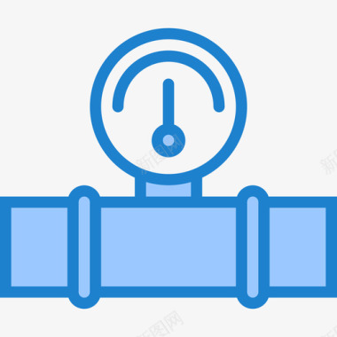 压力压力计管道工工具10蓝色图标图标