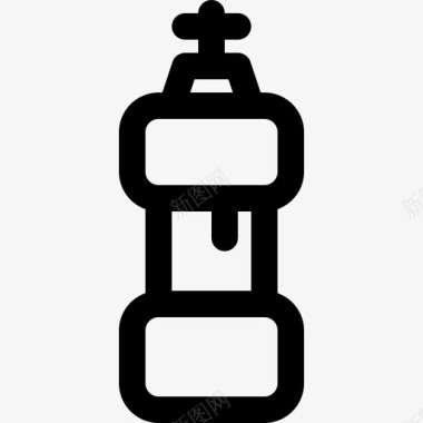 肥皂瓶清洁房子图标图标