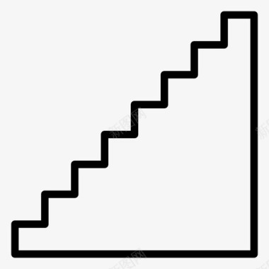 楼梯建筑梯子图标图标