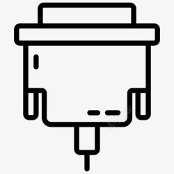 VGA线vga电缆gpu图标高清图片