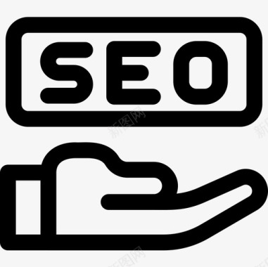 搜索图标搜索引擎优化营销和搜索引擎优化9线性图标图标