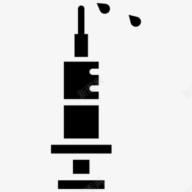 打疫苗注射器注射剂药品图标图标