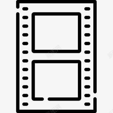 入场卷设计胶片卷胶片工业2线性图标图标