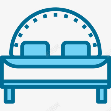 床家具和家居装饰4蓝色图标图标
