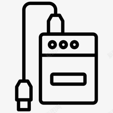 电源组手机充电器便携式充电器图标图标