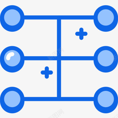 蓝色标志图案网络tech16蓝色图标图标