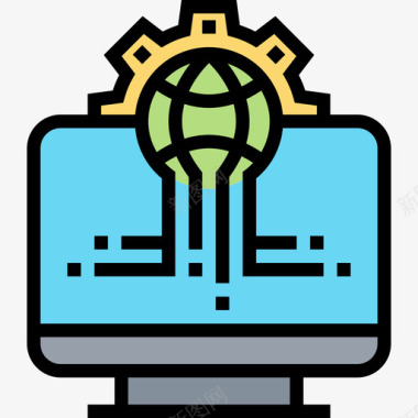 公共标识安全网络安全网络抢劫5线性颜色图标图标