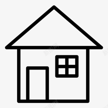 房屋建筑物家具图标图标
