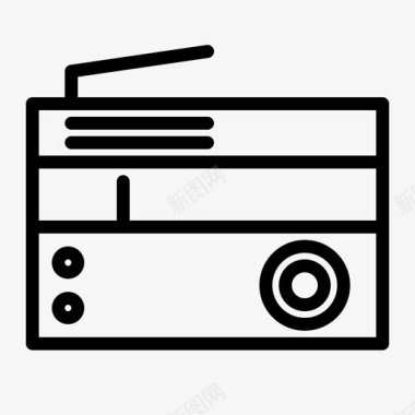 收音机音响广播图标图标