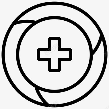 医疗标志紧急标志加号符号图标图标