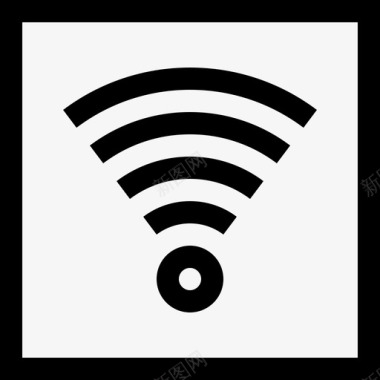 无Wifi公共标志3线性图标图标