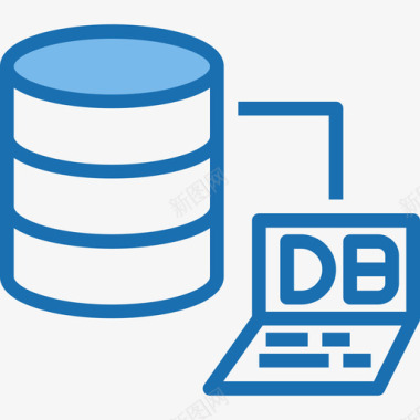 数据库接口数据库浏览器和接口9蓝色图标图标