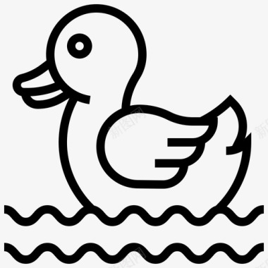 鸭鸭动物鸟图标图标
