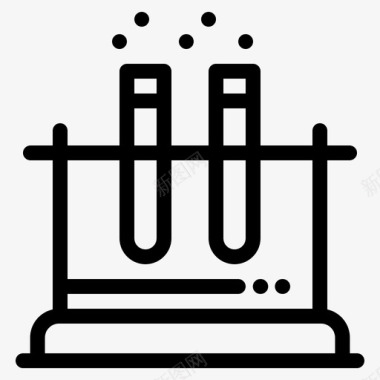 科学竞赛实验室科学测试图标图标