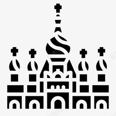 俄罗斯巴兹尔大教堂图标图标