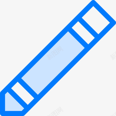 蜡笔艺术2蓝色图标图标