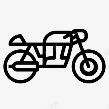 caferacer摩托车摩托车手交通工具图标图标
