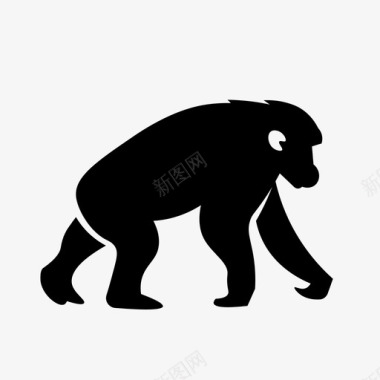 黑猩猩猿猴子图标图标
