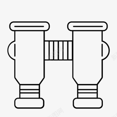 采购产品双筒望远镜双焦点视野眼镜图标图标