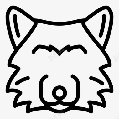 狗狼动物狗图标图标
