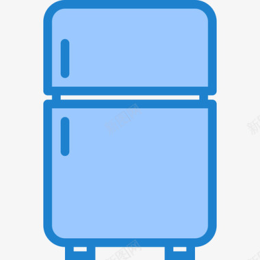 冰箱家具和家用26蓝色图标图标