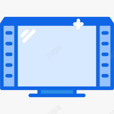 蓝色科技16电视图标图标