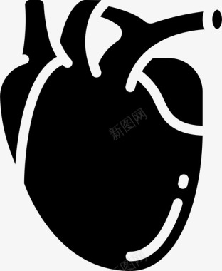 心脏医疗保健医院图标图标