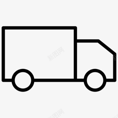 汽车交付货物运输图标图标
