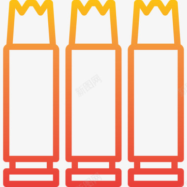 陆军宣传海报子弹陆军12号梯度图标图标