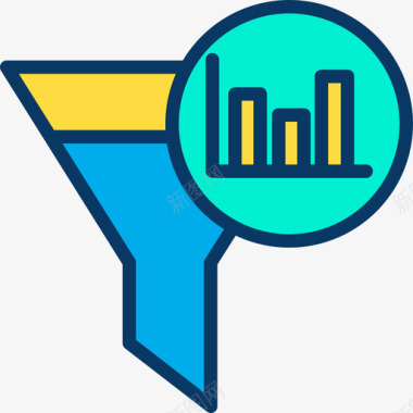 科学竞赛漏斗数据科学4线性颜色图标图标
