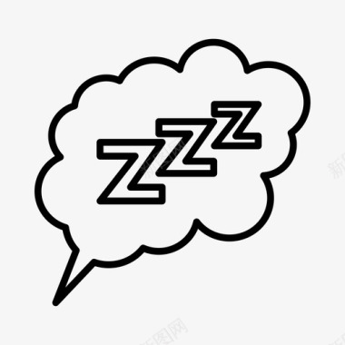 睡觉活动就寝时间图标图标