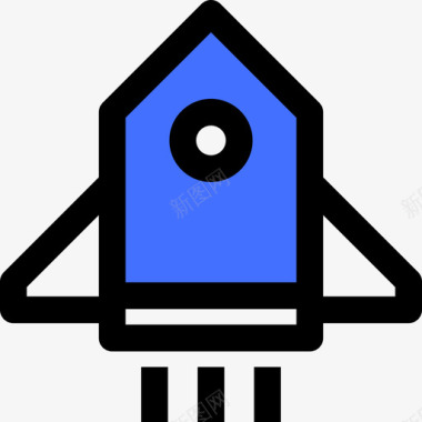 火箭队56学校蓝色图标图标