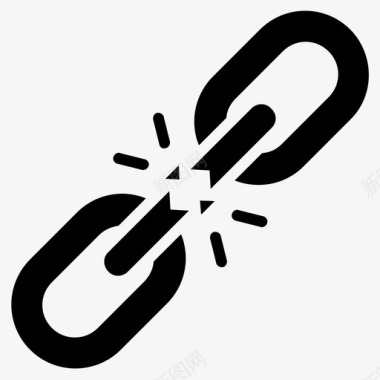 连接圆点断链断开连接断开超链接图标图标