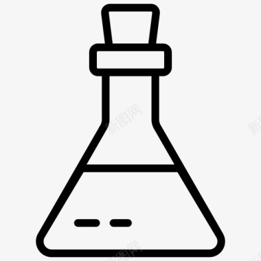 科学竞赛化学测试化学烧瓶化学实验室图标图标