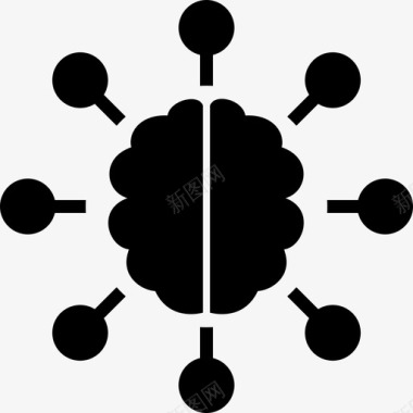 大脑设置大脑风暴思维方式图标图标