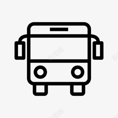 校车公共汽车校车交通工具图标图标