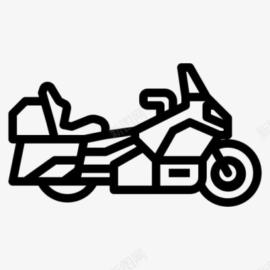 旅游摩托车摩托车交通工具图标图标