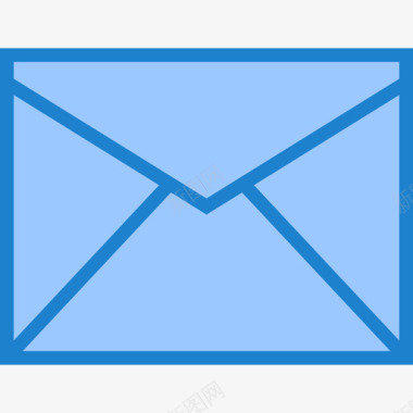 连接互联网邮件通讯互联网5蓝色图标图标