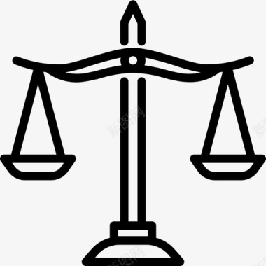 律师法律尺度平衡正义图标图标