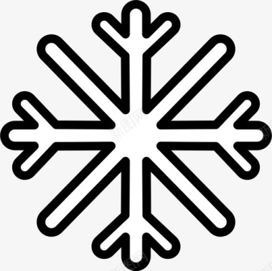 雪花第8季线性颜色图标图标