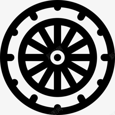 轮子自行车轮子自行车轮辋图标图标