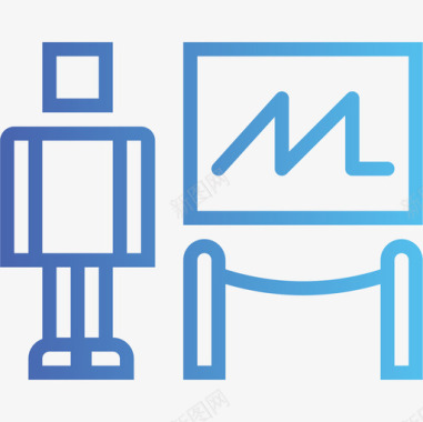 展览展览美术12渐变图标图标