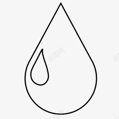 水滴油滴图标图标