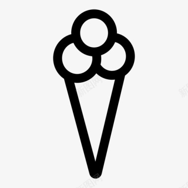 蛋卷冰淇淋蛋卷甜点图标图标