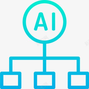 智能门窗图标图表人工智能40梯度图标图标